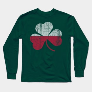 Polish Irish Flag Shamrock St Patricks Day Long Sleeve T-Shirt